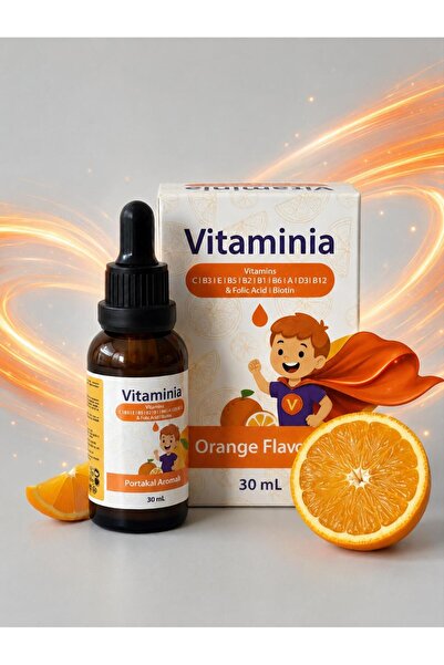 VİTAMİNİA 30 ML Damla - Çocuklar ve Yetişkinler İçin Günlük Multivitamin Desteği