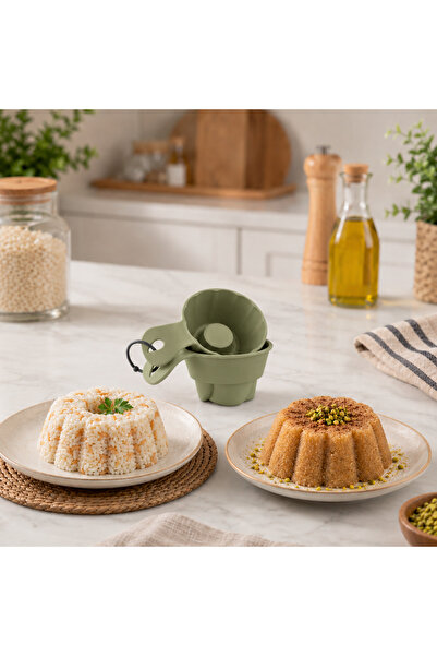 kitchen soft Pratik 2'li Pilav ve Helva Kalıbı Şekillendirici