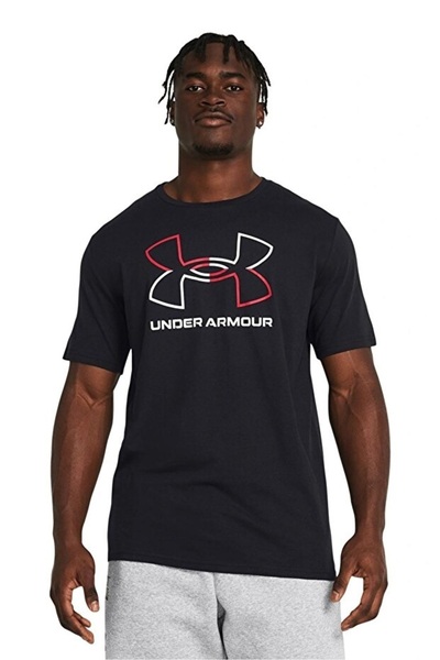 Under Armour Ua Gl Foundation Update Ss Men's T-Shirt 1382915-001 Black / Red...