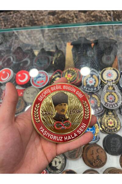 Silyon Askeri Giyim Ataturk Themed 1881–1938 Written Emblem Patch