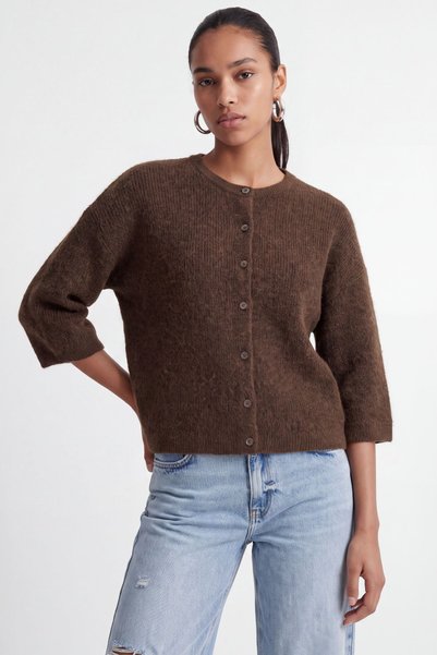 Jack & Jones Γυναικεία ζακέτα με μισό μανίκι από μαλλί αλπακά - Evi