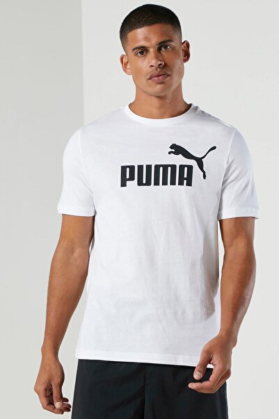 Puma Ess Logo Tee Unisex T-Shirt 586666-02 White