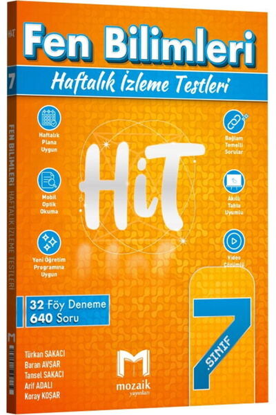 Mozaik Yayınları 7. Sınıf Fen Bilimleri HİT 32 Deneme 2027