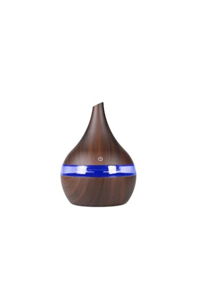 odjas Difuzor de aromaterapie, umidificator, 7 culori LED, 300 ml, lemn închis