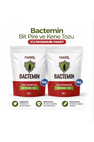 Munich Vet Bactemin Tavuk Kuş Kanatlı Hayvan Bit Pire Ve Kene Parazit Tozu 1 ...