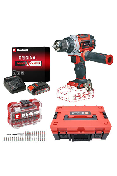 Einhell TP-CD 18/60 Li BL Akülü Vidalama Seti (2,5 Ah Akü ve Şarj Cihazı, 32 ...