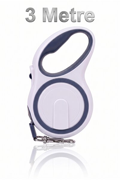 Tasma Market 3 Meters 12 kg Automatic Retractable Dog Leash - Ribbon Leash wi...