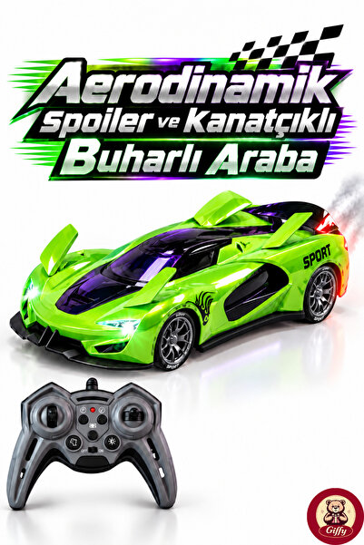 giffy Oyuncak Uzaktan Kumandalı Buharlı Araba Aerodinamik Spoiler ve Kanatçık...