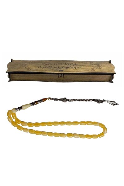 Hediye Vakti Beirut Powder Amber Daily Prayer Beads - Specially Crafted