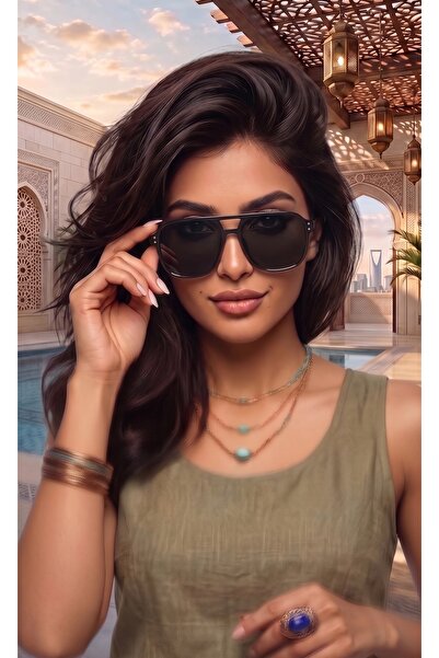 Generic Brand Trendy Retro Aviator Sunglasses for Women & Men – Oversized Squ...