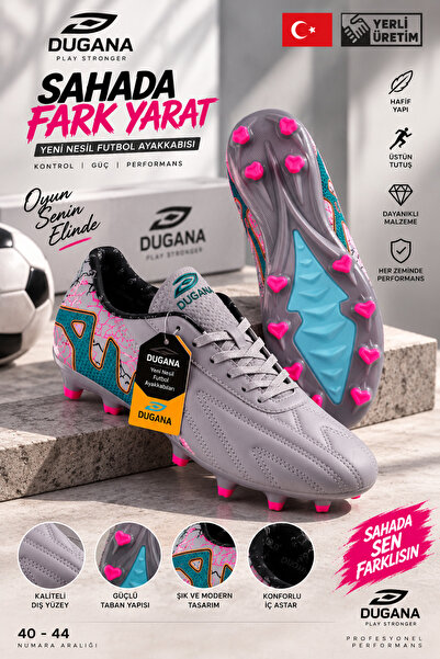 Dugana Erkek Krampon Futbol Ayakkabısı Güçlü Tutuşu Dayanıklı Krampon Tabanlı...