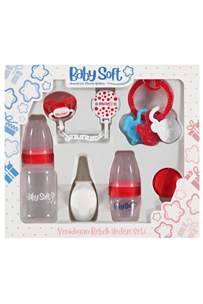 Lara Baby Soft Baby Soft Yenıdogan Bebek Hedıye Setı - Kırmızı