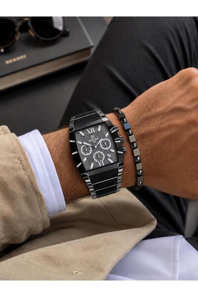 Reward Steel Cord Calendar Featured 5 Atm Water Resistant Men's Wristwatch Vs...