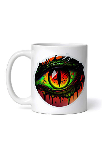 INOVATIX Personalized white mug, Tiphon Dragon Eye, INOVATIX®. 330ml