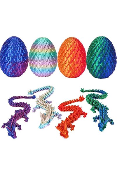 MAGICVAULT 3D Printed Dragon Egg,Dragon Eggs with Dragon Inside,Crystal Drago...