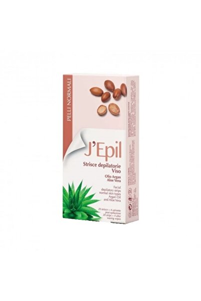 Xanitalia Benzi depilatoare pentru față cu argan și aloe, 20 bucăți, J'epil
