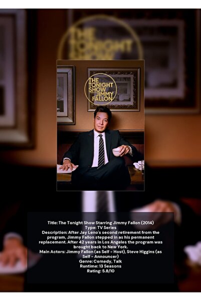 OEM Ινφορματική Αφίσα The Tonight Show με τον Τζίμι Φάλον, Τηλεοπτική Σειρά, ...