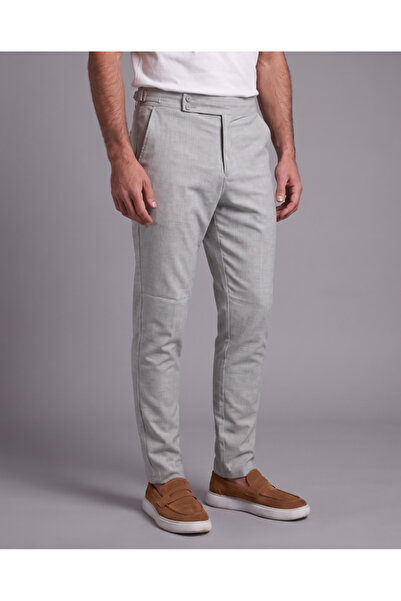 Viyamo Men's buckle-detailed fabric trousers