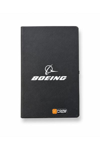 CREWTURK Notebook Black "Boeing Crew"
