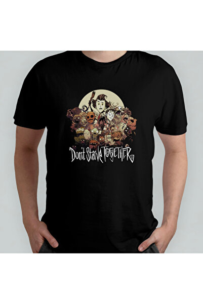Pixxa تي شيرت Don't Starve مصنوع من القطن بنسبة 100% برقبة دائرية