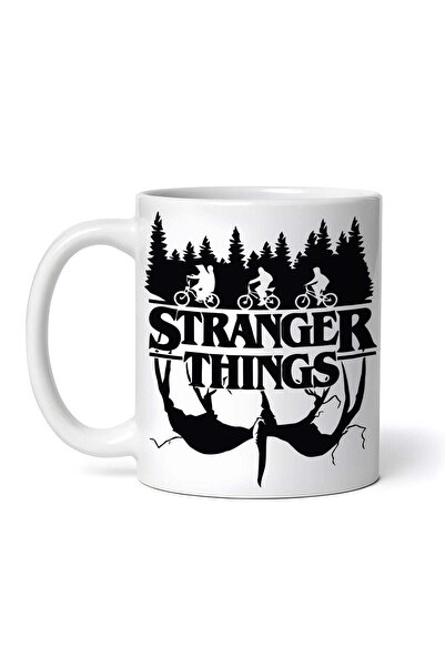 INOVATIX Personalized White Mug, Stranger Things Cyclists In The Forest, Inov...