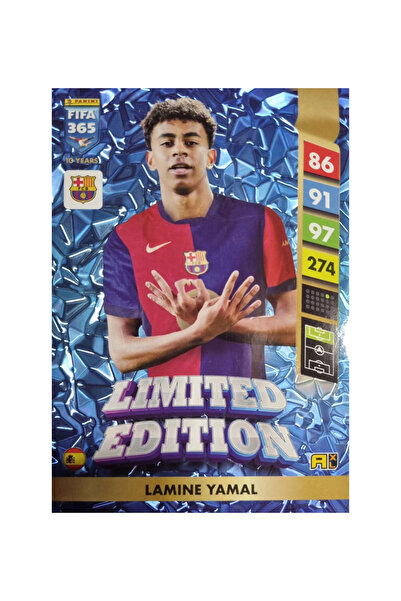 Panini 2025 Fifa 365 Lamine Yamal Limited Edition XXL Futbolcu Kartı Büyük Boy