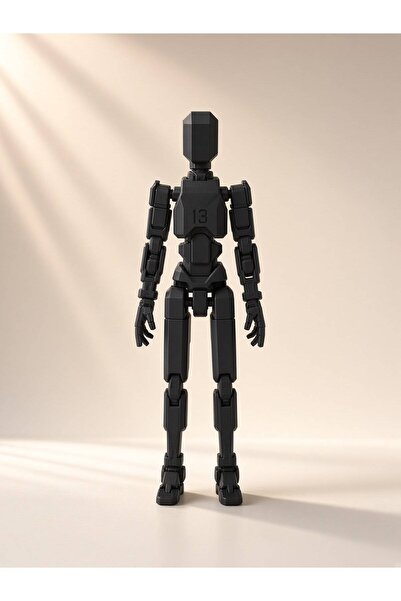 tinylab 3d Robot Dummy Oynar Eklemli Hareketli Oyuncak Aksiyon Figürü 13 cm S...