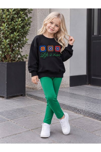 BERFONZO KIDS طقم جوارب طويلة مزدوجة للفتيات