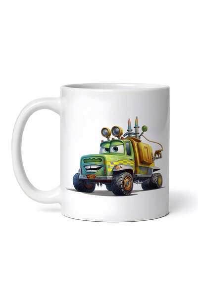 INOVATIX Personalized White Mug, Alvin The Green Truck, Inovatix®. 330ml