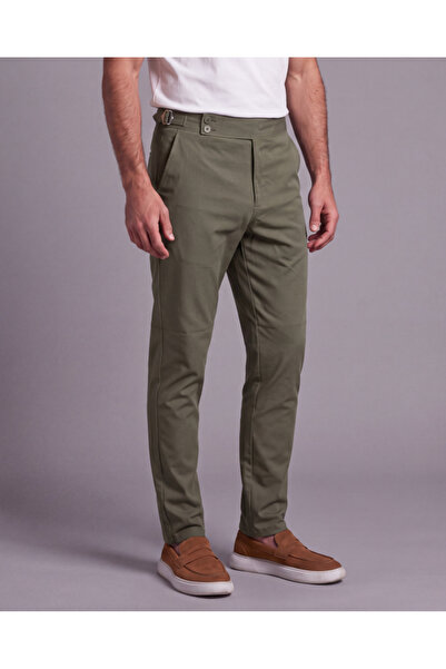 JANES Men's buckle-detailed fabric trousers
