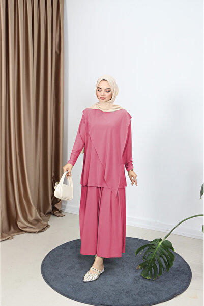 NİSUM MODA Çapraz Pantolonlu Sandy Takım