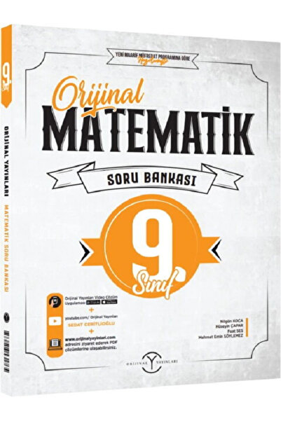 Orijinal Yayınları 9.Sınıf Orjinal Matematik Soru Bankası / Video Çözümlü / Y...