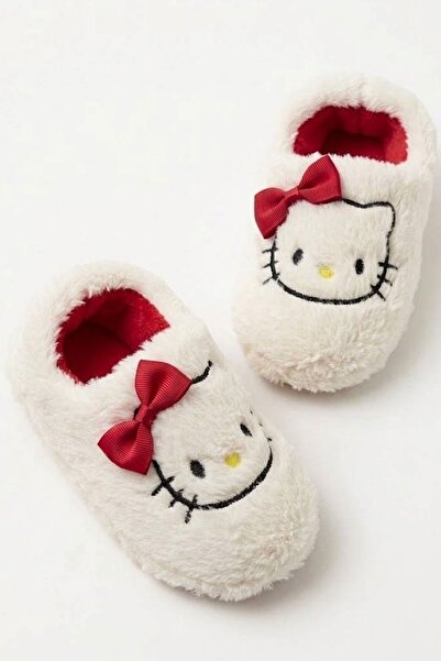 AlbiShoes 2'Li Paket Kız Çocuk Panduf Ev Patiği Pamuk Astarlı Figürlü Ev Okul Kreş Panduf Ayakkabı