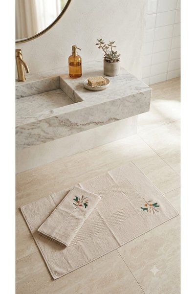A.Z.H. Maribor (2Nd Set) 50X70Cm. / 60X100 cm 100% Cotton Embroidered Luxury Foot Towel, Foot Mat, Towel Pa
