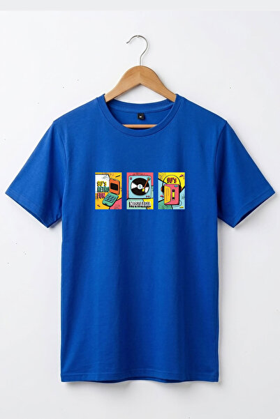 The Baski Unisex 90's Retro Printed Vintage κοντομάνικο μπλουζάκι από 100% βα...