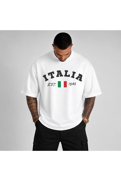 Premium Unisex Baskılı %100 Pamuklu Bisiklet Yaka Kısa Kollu Siyah T-Shirt