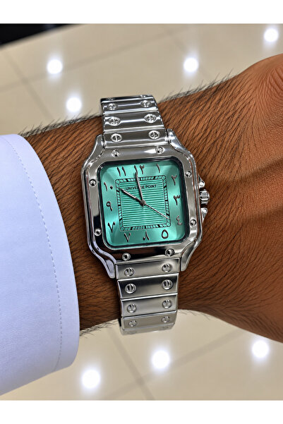 Generic Brand ساعة أزور الفضية LOOSTER TIME