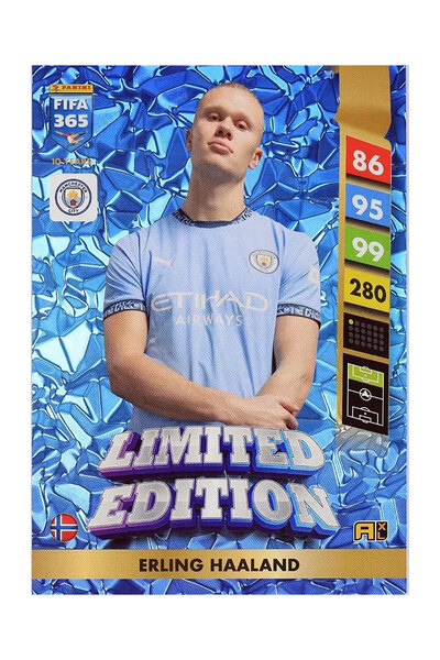 Panini 2025 Fifa 365 Erling Haaland Limited Edition XXL Futbolcu Kartı Büyük Boy