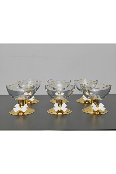 PARILTI HOME COLLECTİON Σετ 6 τεμαχίων Στρογγυλό Κυματιστό Μπολ Παρουσίασης Π...