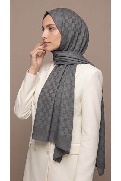 LuvenSara Jacquard Square Monogram Shawl