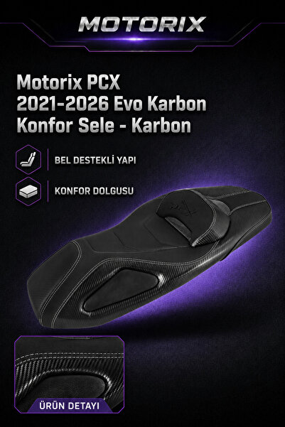 PCX 2021-2026 Evo Karbon Konfor Sele - Karbon