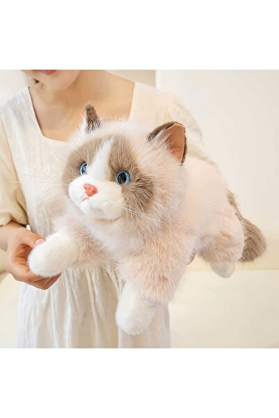 berattoys 45 cm sesli peluş kedi miyavlayan oyuncak kedi uyku arkadaşı peluş ...