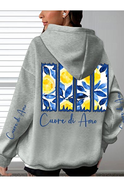 Deocept Unisex Sleeve Printed Hooded Kangaroo Pocket Comfortable Fit Regular ...