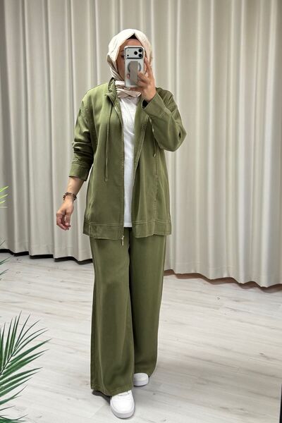 T Moda Store My Magazin Yeni Sezon Yan Cep Detaylı Tesettür Takım