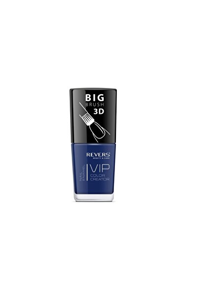 Revers Vip Nail Polish, 3D, Reverse, dark blue, Glossy, 12 ml, No. 009