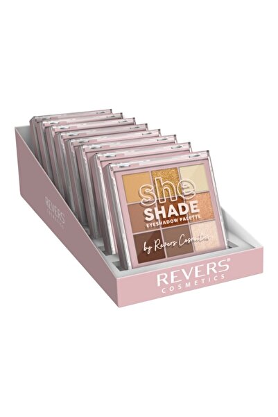 Revers Παλέτα σκιών ματιών She Shade, σετ με 8 αναστρέψιμες σκιές, 9 γρ.