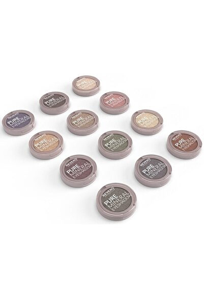 Revers Σετ 12 τεμαχίων μονόχρωμων σκιών ματιών, Mineral Pure, Σετ 1 Pearl, Πε...