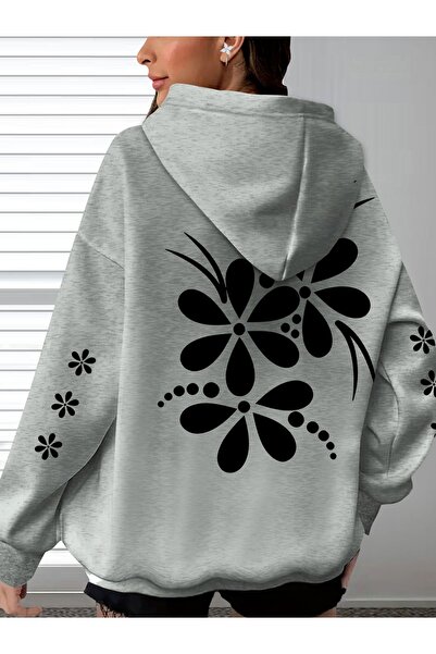 Deocept Unisex Sleeve Printed Hooded Kangaroo Pocket Comfortable Fit Regular ...