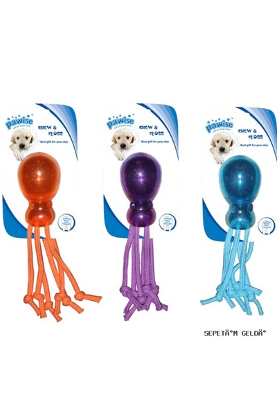 Pawise Spt-Gld Octopus Dental Floss Dog Toy (202454) 31 cm