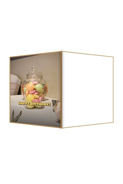 OEM Felicitare Aniversare Bufet cu Dulciuri, 13.3x19.4cm Pliata